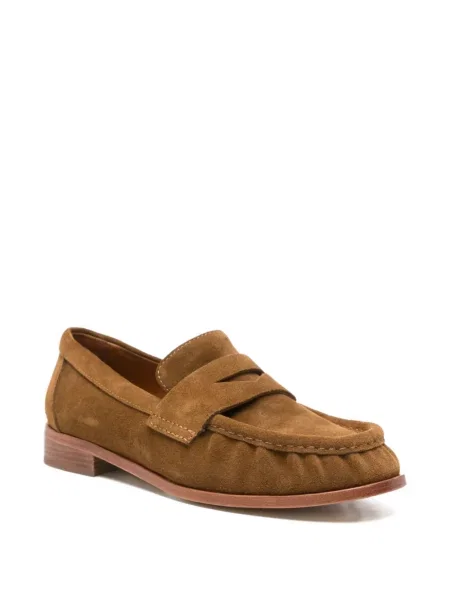 Велурени презрамки лоуфъри Strategia Shoes кафяво