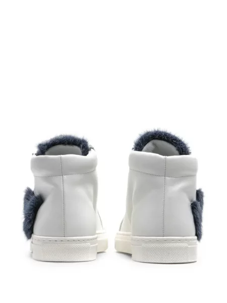 Sneakers Mr & Mrs Italy με γούνα λευκό