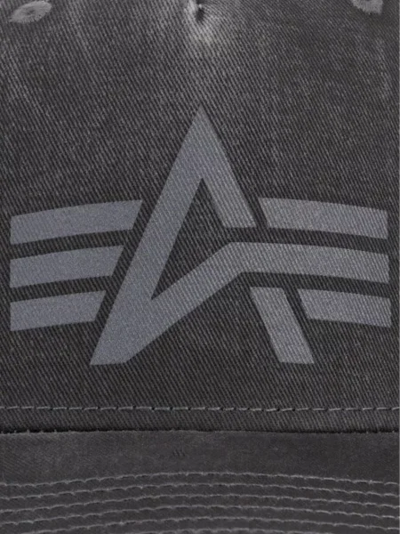 Alpha Industries kapa s šiltom jeans DTM Logo Baseball črna