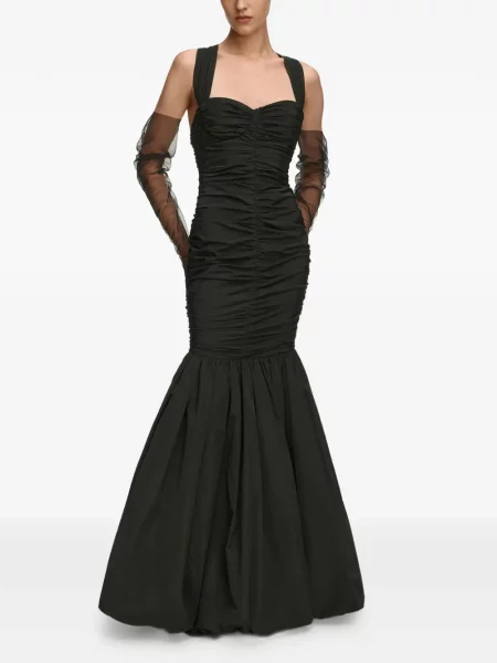 Tafta rochie 12 Storeez cu volane negru