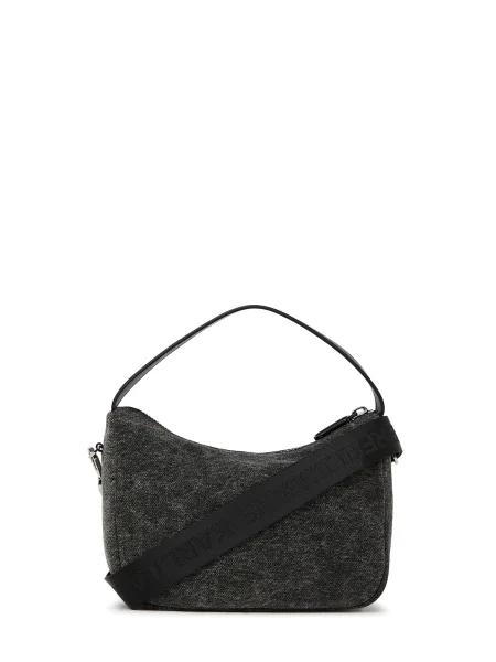 KARL LAGERFELD JEANS Torba za čez ramo denim črn