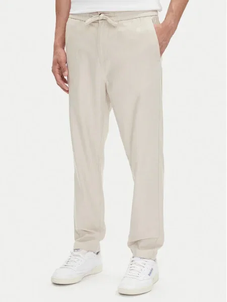 Mustang Pantaloni din Milano Tapered Fit alb