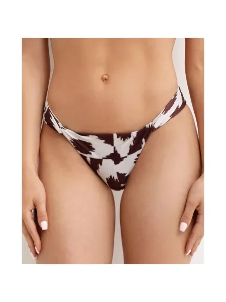 Lniane bikini Lenny Niemeyer brązowe