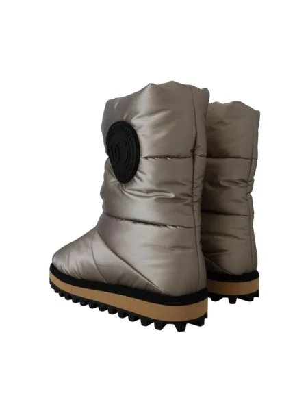 Botki Dolce And Gabbana pikowane szare
