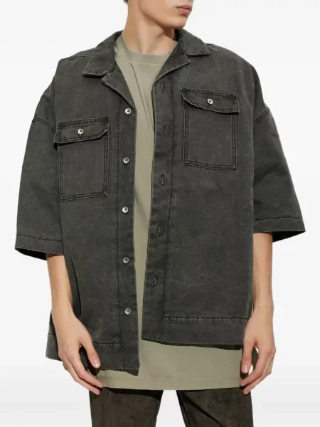 Cămașă de blugi Rick Owens Drkshdw gri