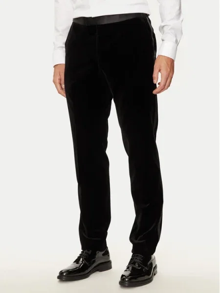 Boss Pantaloni de costum negru