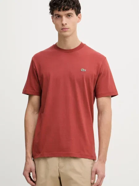 Lacoste T-shirt basic pomarańczowy