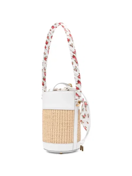Φλοράλ τσαντα bucket Dolce & Gabbana με σχέδιο λευκό