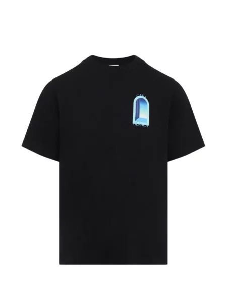 Tricou Casablanca cu imagine cu gradient negru