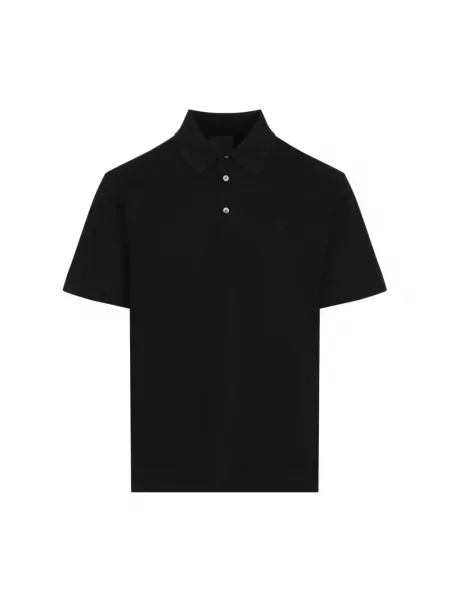Haftowana koszulka polo Givenchy czarna