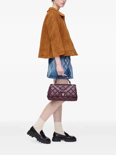Geacă Marc Jacobs din piele de căprioară maro
