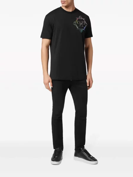 Tričko Philipp Plein s autogramem černé