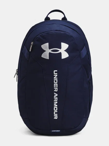 Hátizsák Under Armour Hustle Lite Backpack Midnight Navy/ Midnight Navy/ Metallic Silver 24 l kék