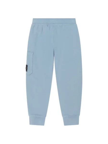 Spodnie dziecięce Stone Island niebieskie