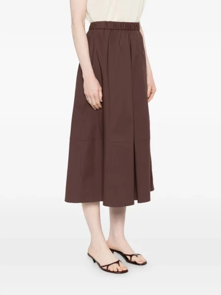 Fustă midi Antonelli maro