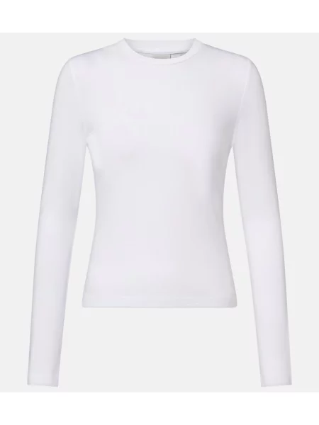 Tricou Varley din jerseu alb