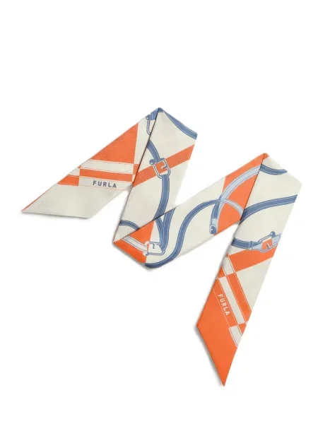 Furla Шарфи та хустки Шовк помаранчевий