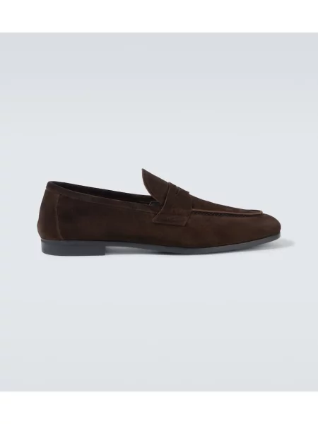Loaferke Tom Ford iz semiša rjava