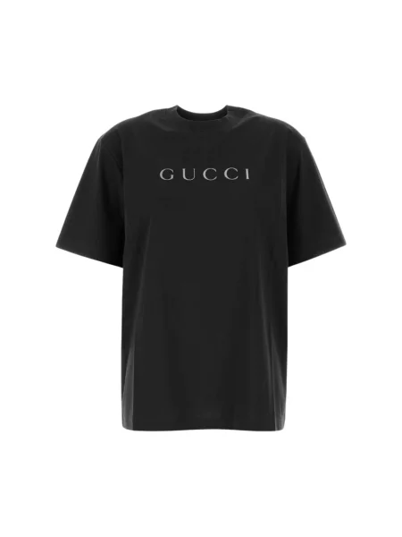 Koszulka Gucci z nadrukiem czarna