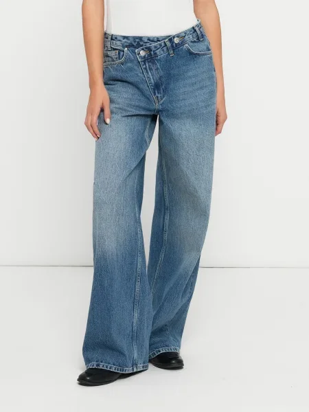 Noisy may Džínsy denim modrá