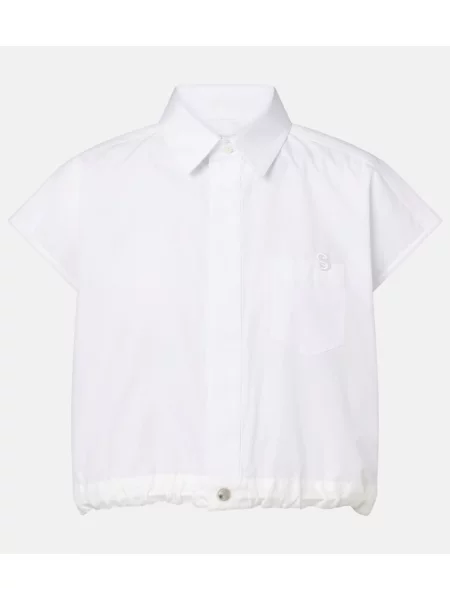 Cămașă Sacai din poplin alb