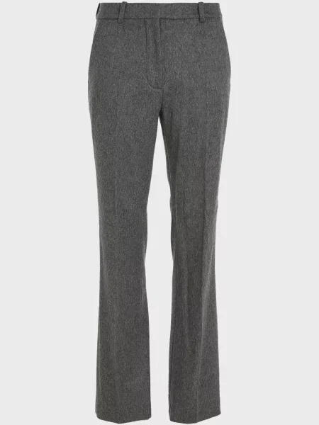 Вовняні штани Calvin Klein сірі