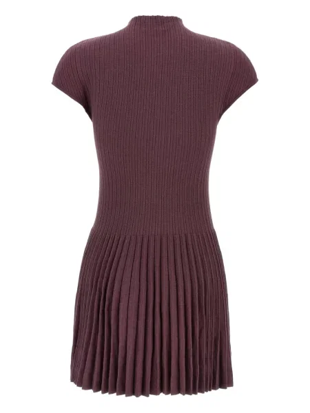 Rochie mini Magda Butrym plisată de costum roșu