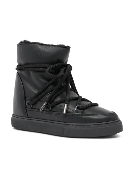 Inuikii bőr hótaposó FULL LEATHER WEDGE fekete