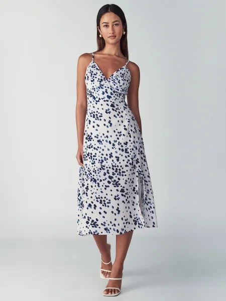 Willa Rochie de vară Luelle albastru / bleumarin alb