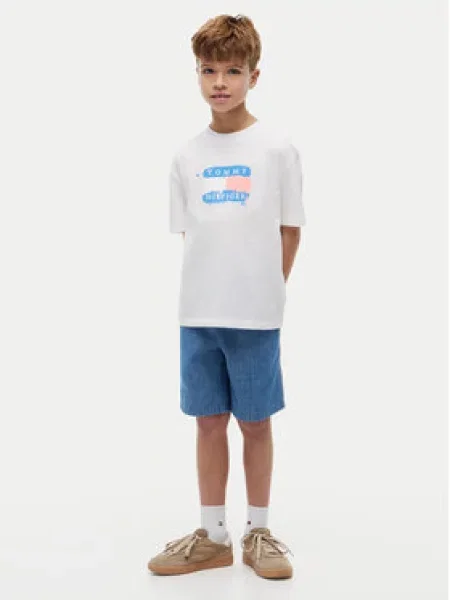 Tommy Hilfiger Marškinėliai Graffiti balta