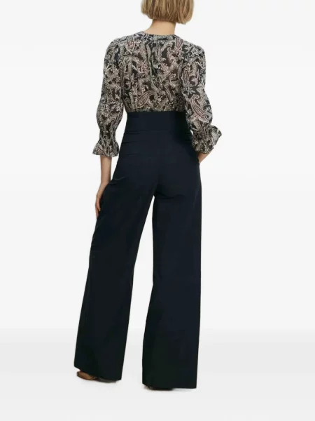 Pantaloni Veronica Beard albastru