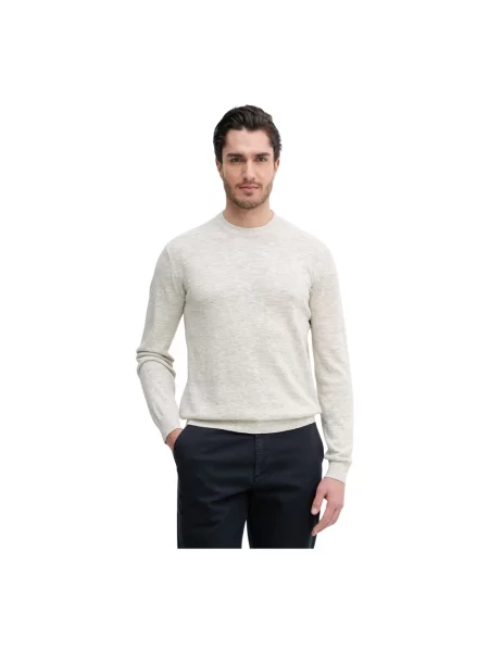 Barbour sweter z domieszką lnu Flaxby beżowy