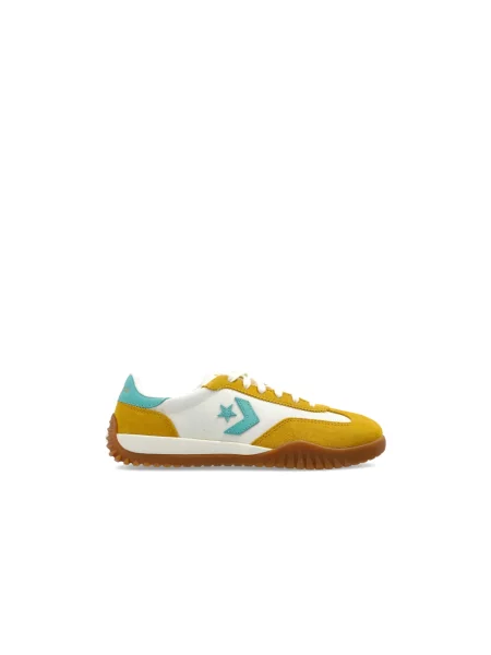 Sneakersy Converse skórzane do biegania żółte