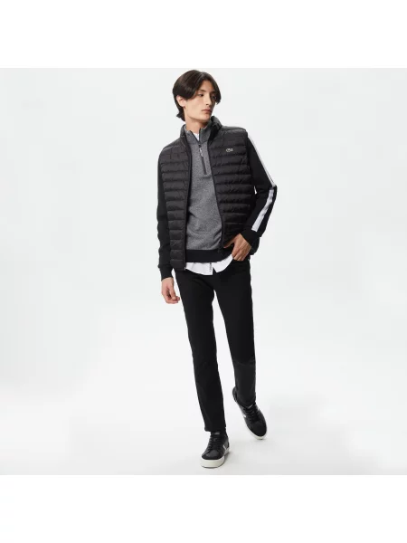 Lacoste Kurtka Ze Stójką Pikowana czarna