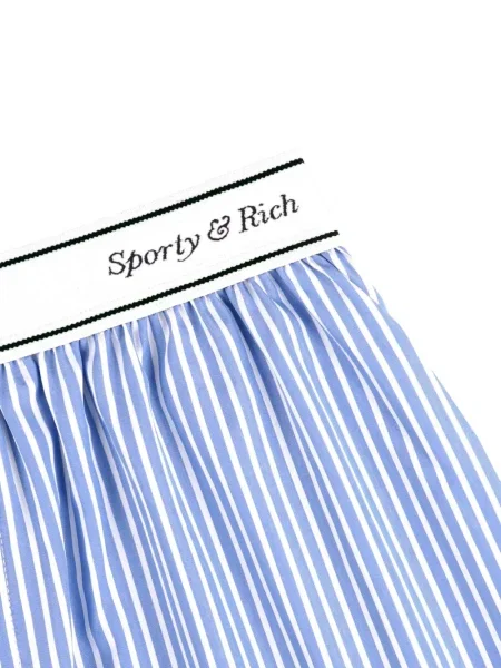 Ριγέ σορτς Sporty & Rich μπλε