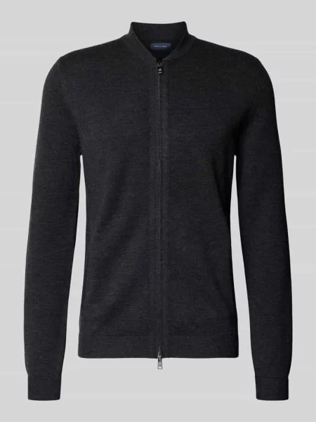 Kurtka z dzianiny o kroju slim fit ze stójką Christian Berg Men