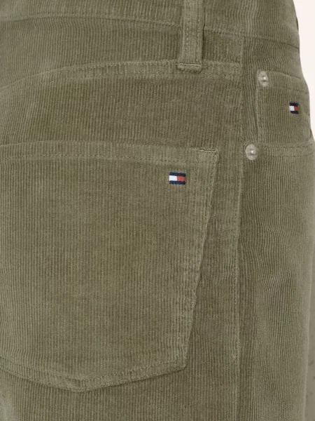 Tommy Hilfiger Spodnie Z Sztruksu gruen oliwkowe