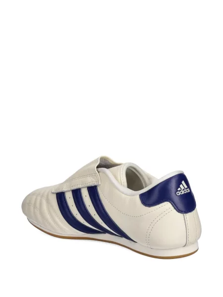 Pruhované slip on tenisky Adidas Campus s výšivkou bílé