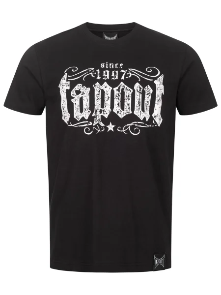 Tapout Marškinėliai CRASHED juoda balta