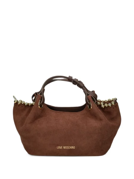 Geantă shopper Love Moschino cu imagine maro