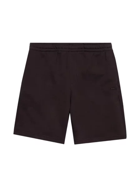 Szorty Lacoste casual frotte brązowe