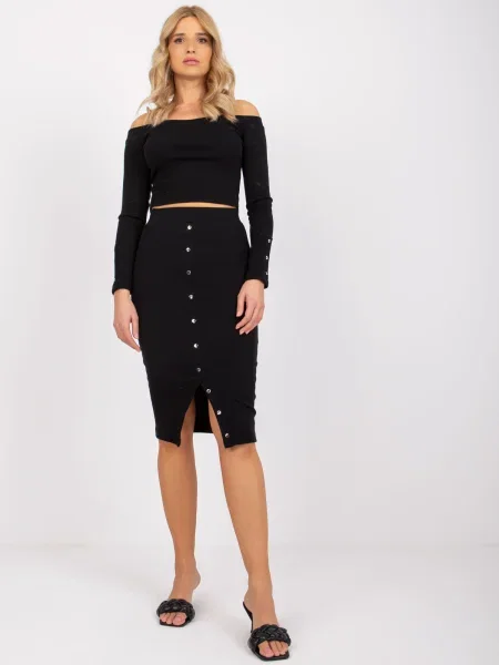 Пижама Fashionhunters с принт черно