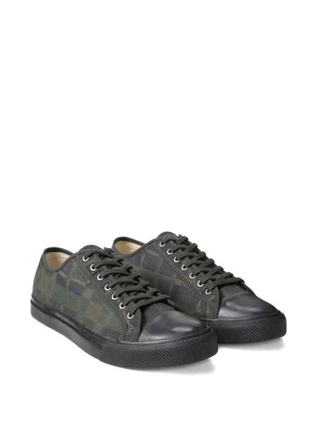 Карирани маратонки Ralph Lauren Rrl с дантела зелено