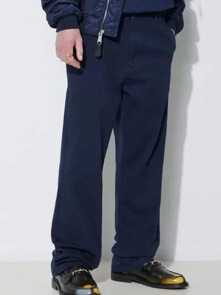 Alpha Industries pantaloni Chino barbati marin cu fason chinos albastru