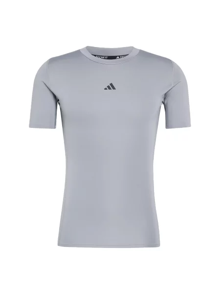 ADIDAS PERFORMANCE Tricou funcțional Compression' gri