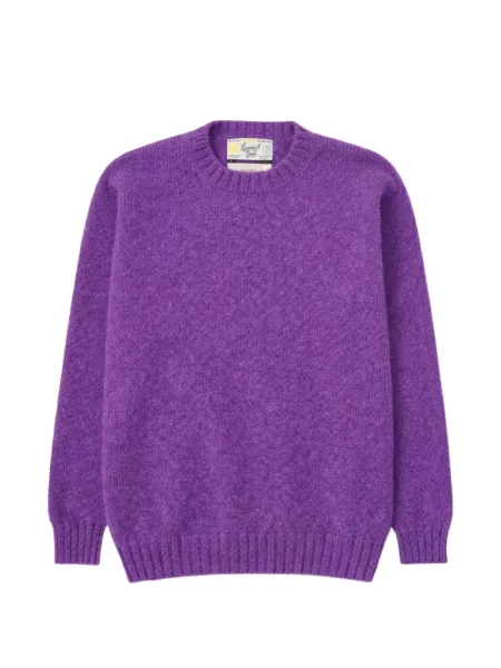 Pulover Fortela cu decolteu rotund violet