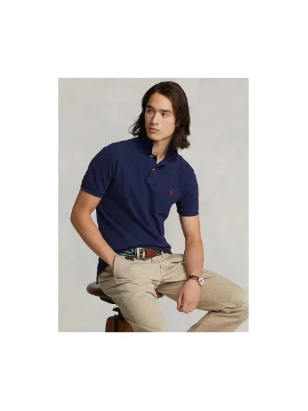 Polo Ralph Lauren polo granatowy gładki niebieska