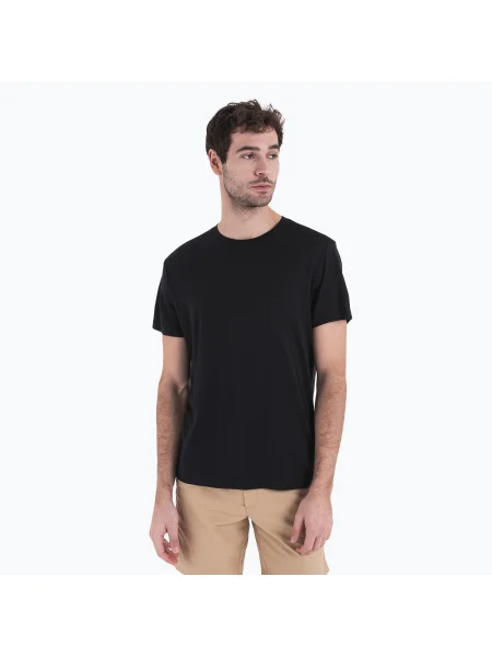 Olcsóbban. férfi trekking póló icebreaker Merino Tech Lite III black. Méret: M fekete