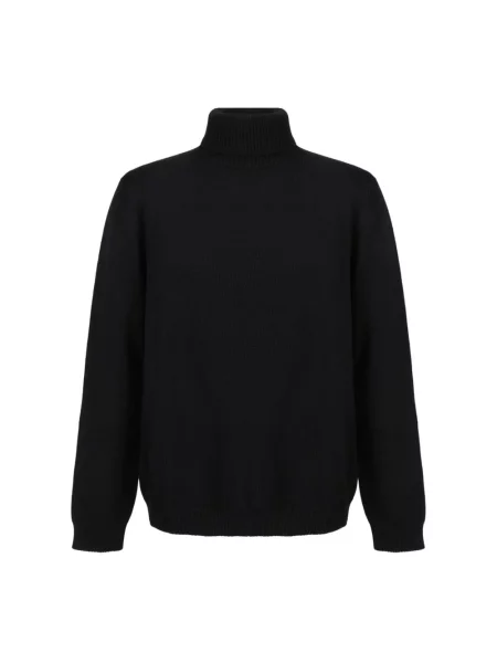 Sweter z golfem Roberto Collina czarny