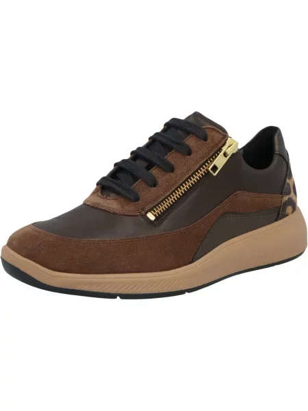 Sneakersy Solidus skórzane brązowe
